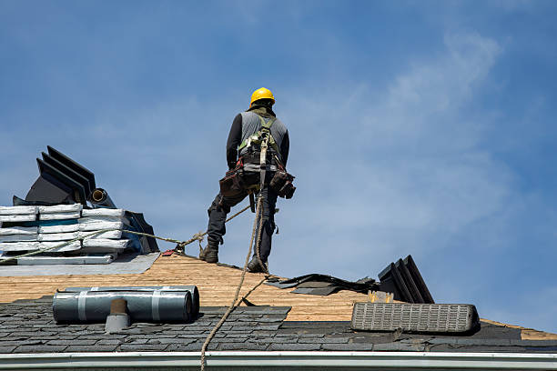 Professional Roof Replacement technician working in Wyoming, IA